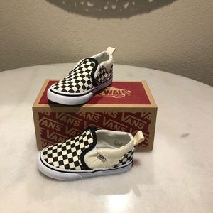 Vans “Asher V” Checkered Toddler Sz 7